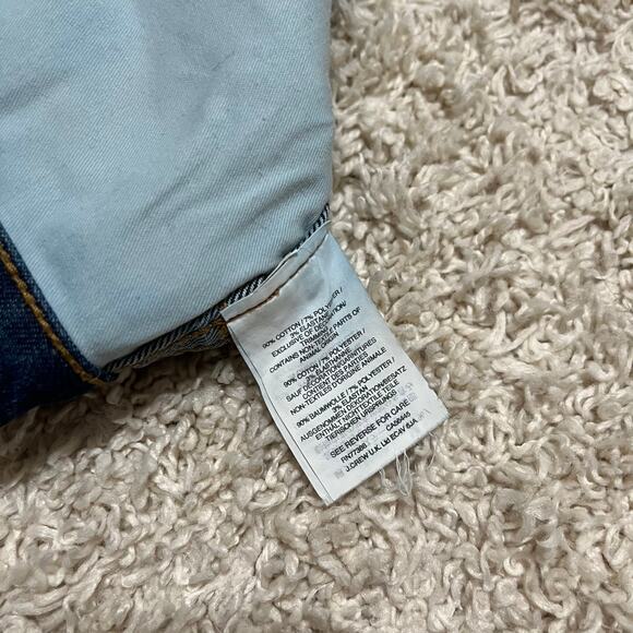 Madewell Size 26 Raw Hem Button Fly Distressed 10" High Rise Skinny Jeans - Picture 8 of 8